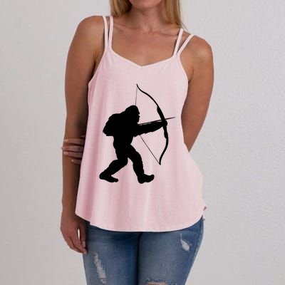 Traditional Archery Bigfoot Recurve Bow Lovers Cool Gift Women's Strappy Tank