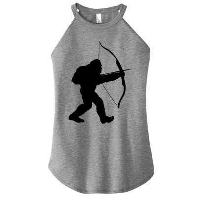 Traditional Archery Bigfoot Recurve Bow Lovers Cool Gift Women's Perfect Tri Rocker Tank