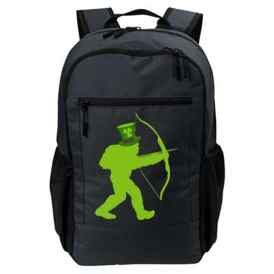 Traditional Archery Bigfoot St Patricks Day Recurve Graphic Gift Daily Commute Backpack