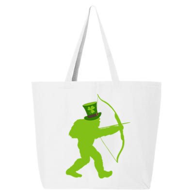 Traditional Archery Bigfoot St Patricks Day Recurve Graphic Gift 25L Jumbo Tote