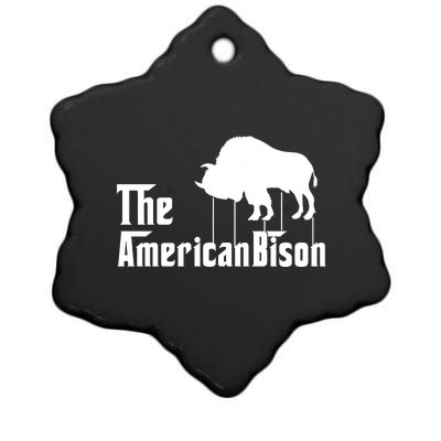 The American Bison Ceramic Star Ornament