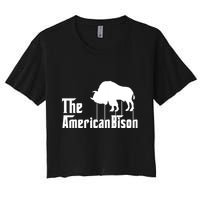 The American Bison Women's Crop Top Tee