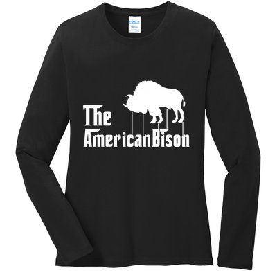 The American Bison Ladies Long Sleeve Shirt