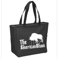 The American Bison Zip Tote Bag