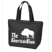 The American Bison Zip Tote Bag