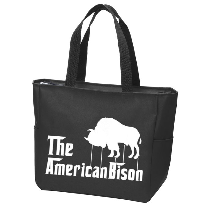 The American Bison Zip Tote Bag