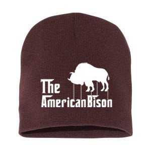 The American Bison Short Acrylic Beanie