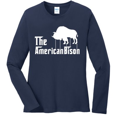 The American Bison Ladies Long Sleeve Shirt