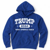 Take America Back American Flag Trump 2024 Funny Gift Hoodie