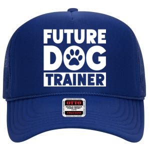 Training Animal Behaviorist Gift Dog Trainer Gift High Crown Mesh Back Trucker Hat