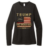 Take America Back Trump 2024 Womens CVC Long Sleeve Shirt