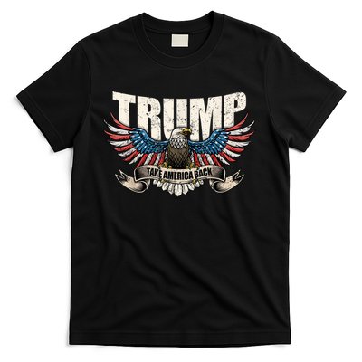 Take America Back Women Trump 2024 Flag Gift T-Shirt