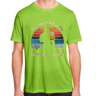 Titties And Beer That’s Why Im Here Oktoberfest Funny Ape Great Gift Adult ChromaSoft Performance T-Shirt