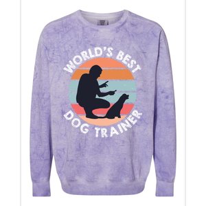 Training Animal Behaviorist Gift Dog Trainer Gift Colorblast Crewneck Sweatshirt