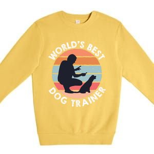 Training Animal Behaviorist Gift Dog Trainer Gift Premium Crewneck Sweatshirt