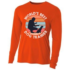 Training Animal Behaviorist Gift Dog Trainer Gift Cooling Performance Long Sleeve Crew