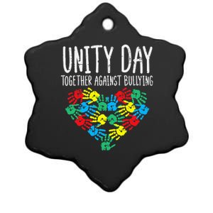 Together Against Bullying Unity Day Orange Anti Bully Ceramic Star Ornament