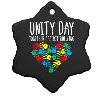 Together Against Bullying Unity Day Orange Anti Bully Ceramic Star Ornament