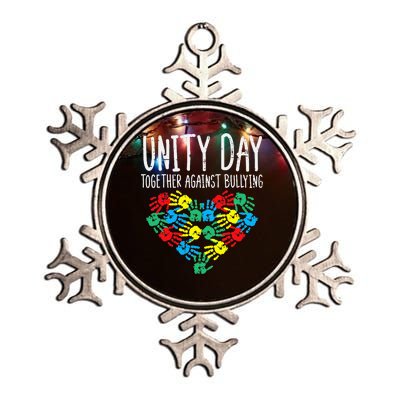 Together Against Bullying Unity Day Orange Anti Bully Metallic Star Ornament