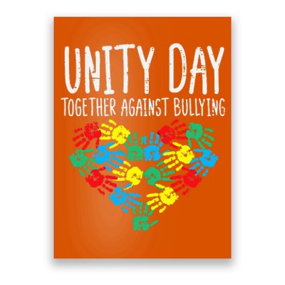 Together Against Bullying Unity Day Orange Anti Bully Poster