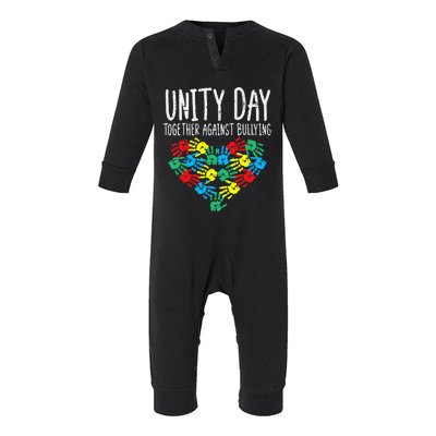 Together Against Bullying Unity Day Orange Anti Bully Infant Fleece One Piece