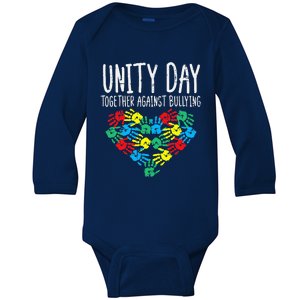 Together Against Bullying Unity Day Orange Anti Bully Baby Long Sleeve Bodysuit