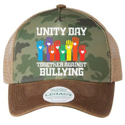 Together Against Bullying Orange Anti Bully Unity Day Legacy Tie Dye Trucker Hat