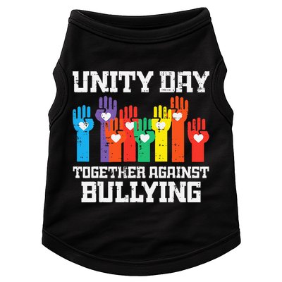 Together Against Bullying Orange Anti Bully Unity Day Doggie Tank