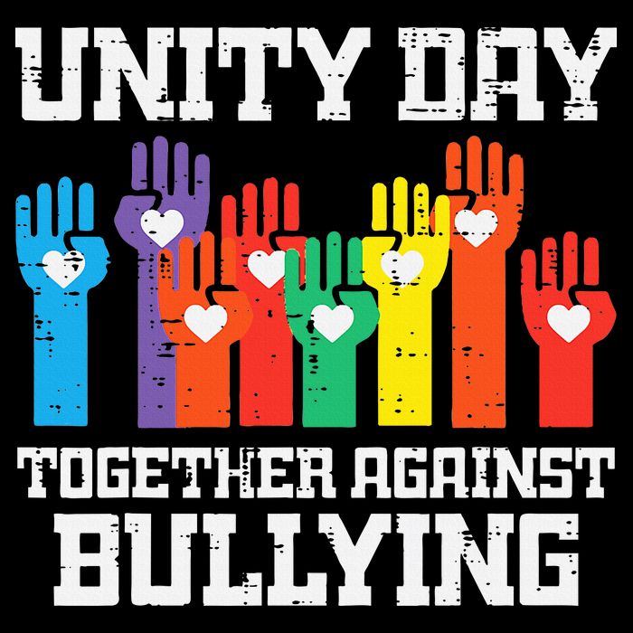 Together Against Bullying Orange Anti Bully Unity Day Flexfit Unipanel Trucker Cap