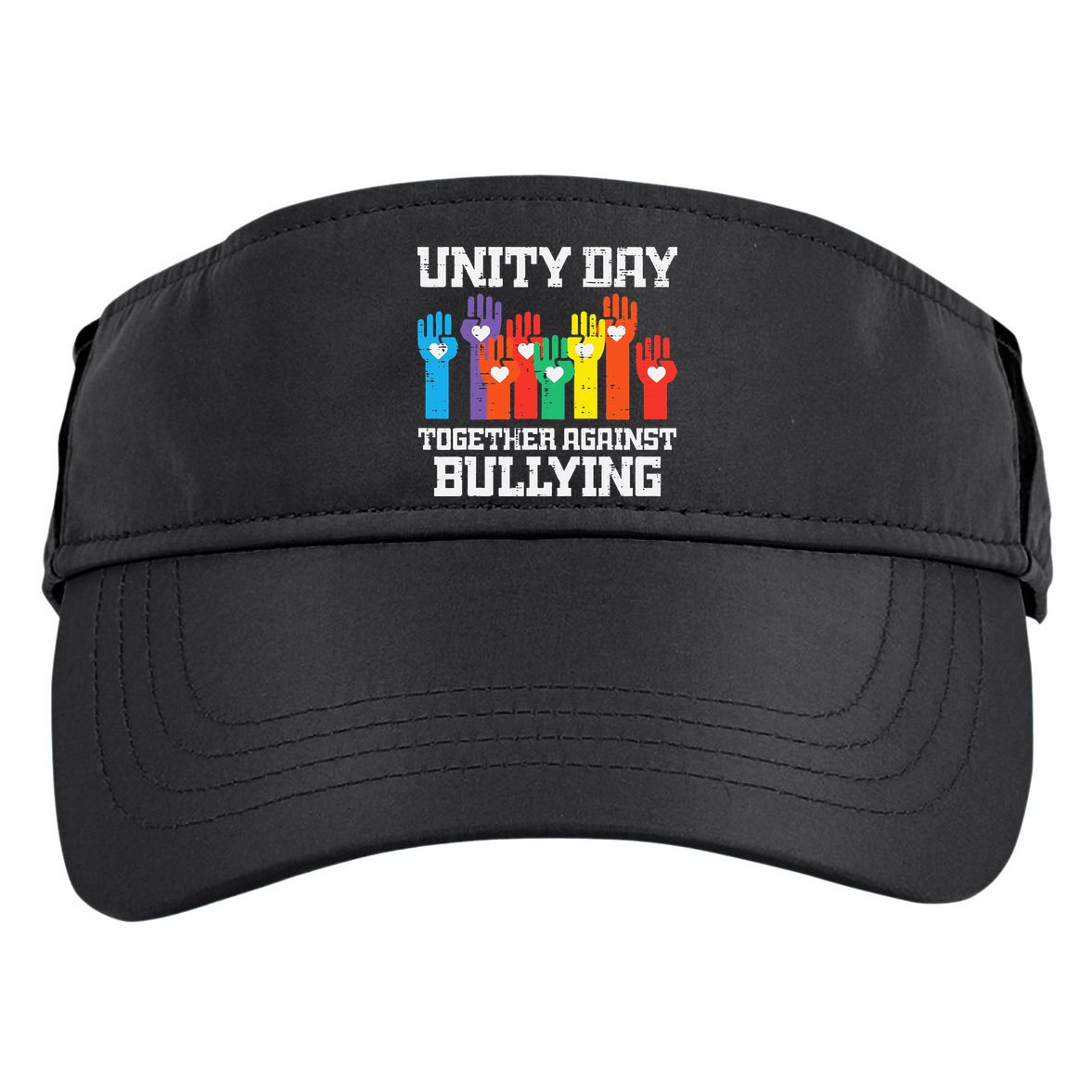 Together Against Bullying Orange Anti Bully Unity Day Adult Drive Performance Visor