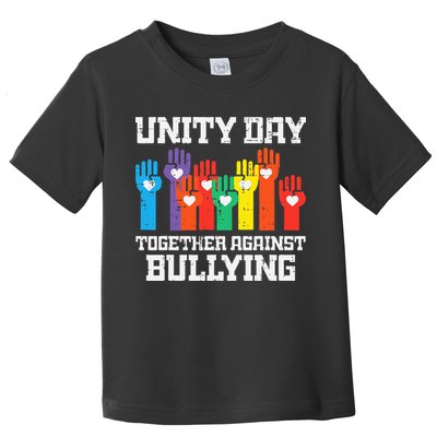Together Against Bullying Orange Anti Bully Unity Day Toddler T-Shirt