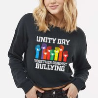 Together Against Bullying Orange Anti Bully Unity Day Cropped Pullover Crew