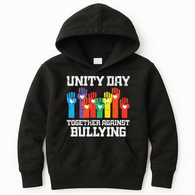 Together Against Bullying Orange Anti Bully Unity Day Kids Hoodie
