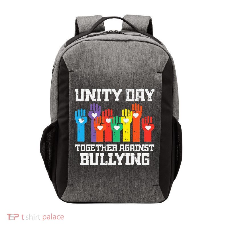 Together Against Bullying Orange Anti Bully Unity Day Vector Backpack