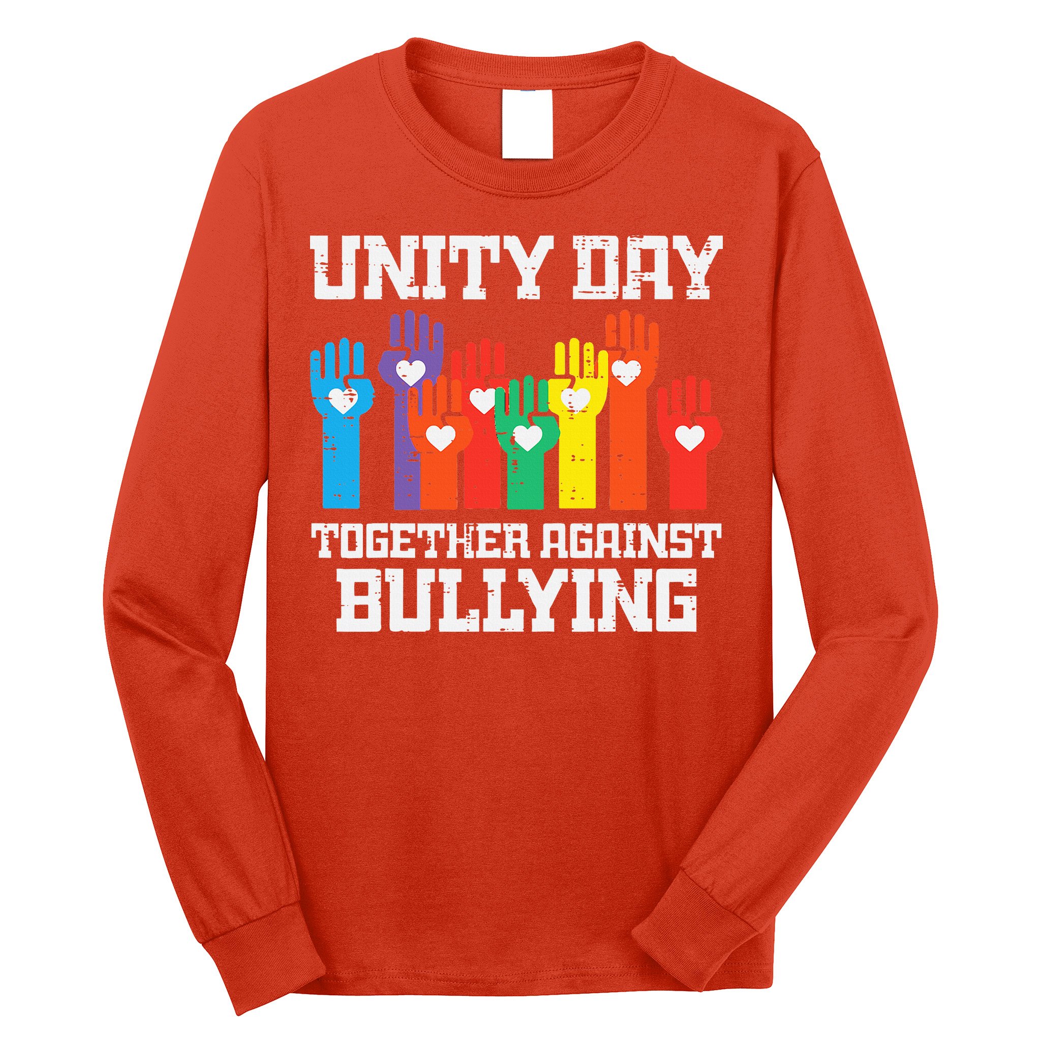Together Against Bullying Orange Anti Bully Unity Day Long Sleeve Shirt