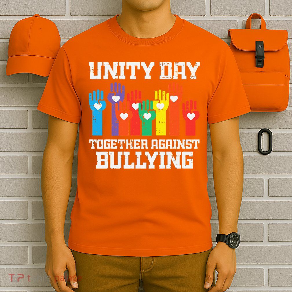 Together Against Bullying Orange Anti Bully Unity Day T-Shirt