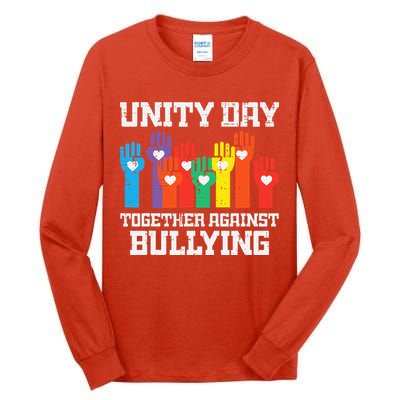Together Against Bullying Orange Anti Bully Unity Day Tall Long Sleeve T-Shirt