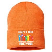 Together Against Bullying Orange Anti Bully Unity Day Sustainable Knit Beanie
