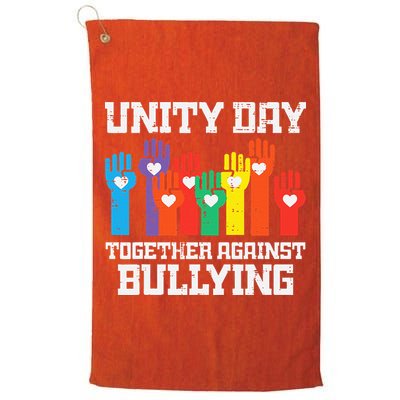 Together Against Bullying Orange Anti Bully Unity Day Golf Towel