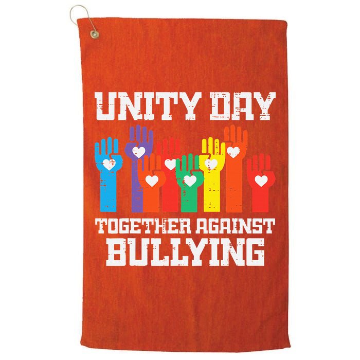 Together Against Bullying Orange Anti Bully Unity Day Golf Towel