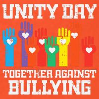 Together Against Bullying Orange Anti Bully Unity Day Golf Towel