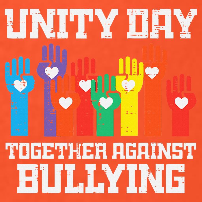 Together Against Bullying Orange Anti Bully Unity Day Golf Towel