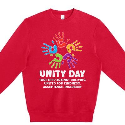 Together Against Bullying Orange Anti Bullying Unity Day Premium Crewneck Sweatshirt