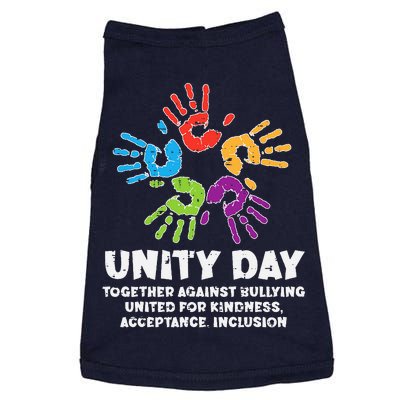 Together Against Bullying Orange Anti Bullying Unity Day Doggie Tank