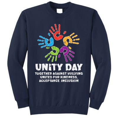 Together Against Bullying Orange Anti Bullying Unity Day Tall Sweatshirt