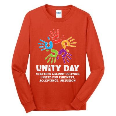 Together Against Bullying Orange Anti Bullying Unity Day Tall Long Sleeve T-Shirt