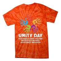 Together Against Bullying Orange Anti Bullying Unity Day Tie-Dye T-Shirt