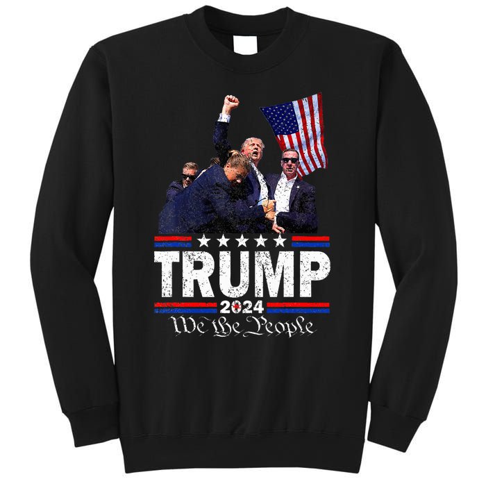 Trump Assasination Bloody Ear Bleeding Butler Pa Trump Sweatshirt