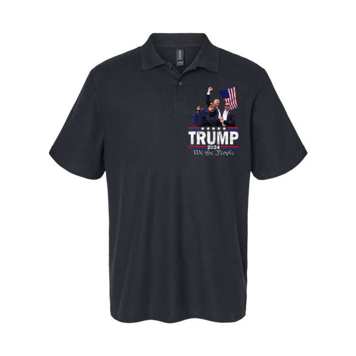 Trump Assasination Bloody Ear Bleeding Butler Pa Trump Softstyle Adult Sport Polo