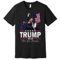 Trump Assasination Bloody Ear Bleeding Butler Pa Trump Premium T-Shirt